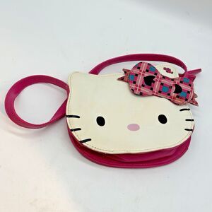 Sanrio Hello Kitty Girl's Shoulder Bag Hot Pink Zip Top 2 Interior Pockets Cute!